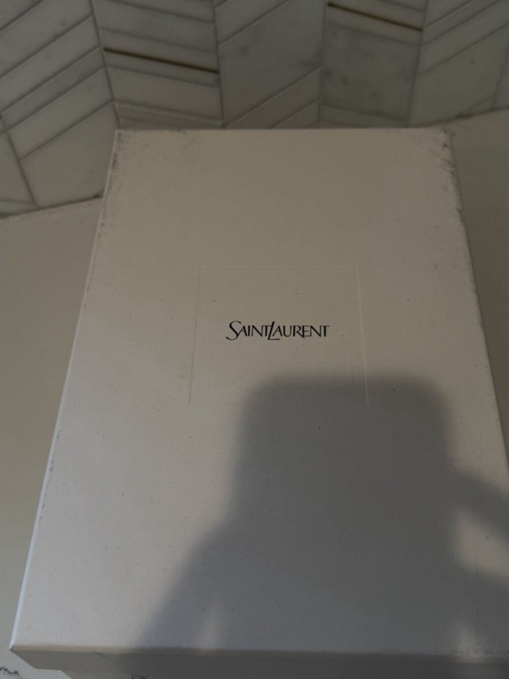 NIB Saint Laurent Lou Satin Ballet Flat Black Womens Size 40+ US 10.5 $830 - Picture 8 of 10